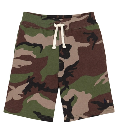 Shop Polo Ralph Lauren Camo Cotton-blend Shorts In Green