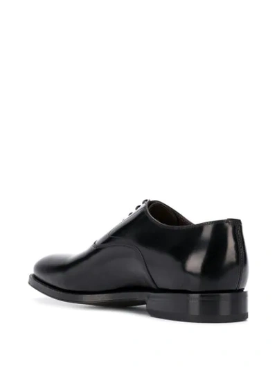 Shop Green George Pointed Toe Lace-up Oxford Shoes In Black