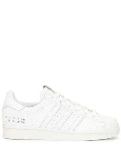 Shop Adidas Originals Superstar Leather Trainers In White