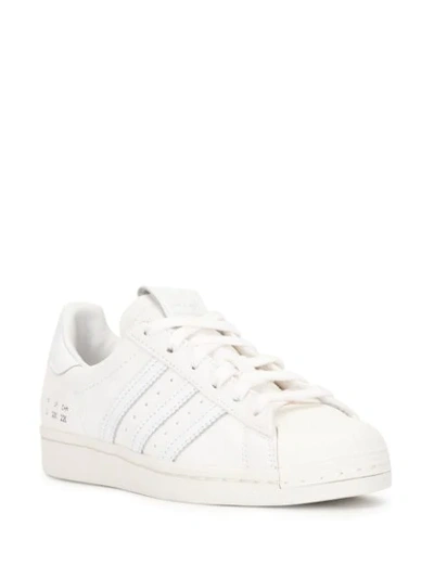 Shop Adidas Originals Superstar Leather Trainers In White