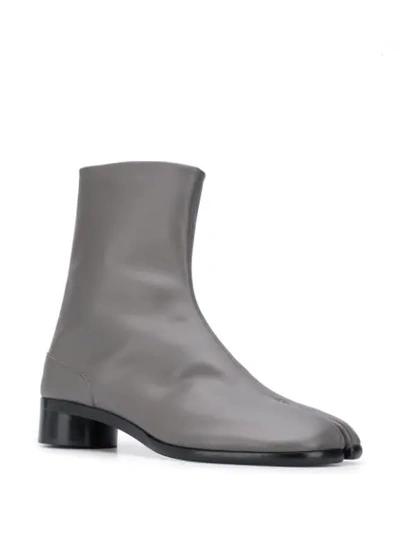 Shop Maison Margiela Tabi-toe Ankle Boots In Grey