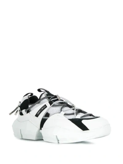 Shop Jimmy Choo Diamond Trail Low-top Sneakers In White