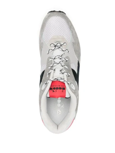 Shop Diadora Eclipse Premium Panelled Low-top Sneakers In Grey