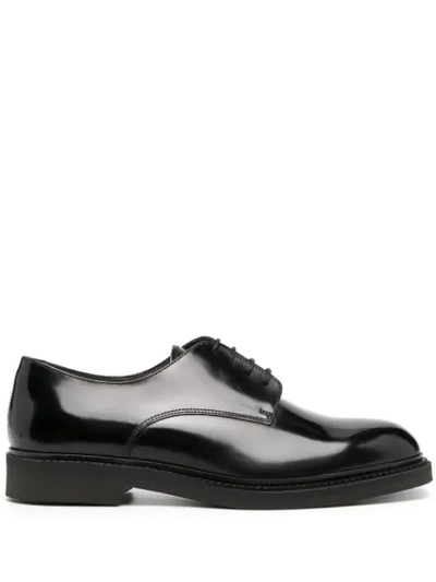 Shop Fratelli Rossetti Polished Lace-up Shoes In Black