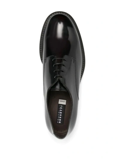 Shop Fratelli Rossetti Polished Lace-up Shoes In Black