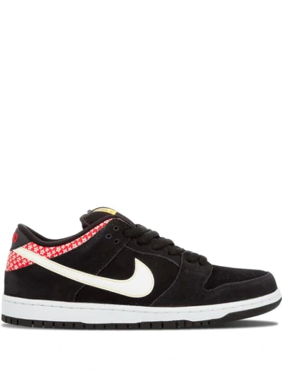 Shop Nike Sb Dunk Low Premium "firecracker" Sneakers In Black