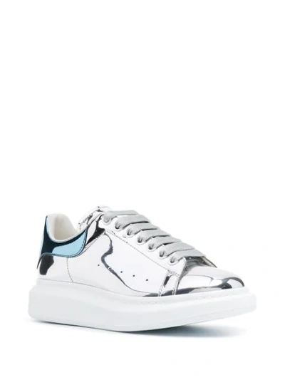 Shop Alexander Mcqueen Oversized Low-top Sneakers In Grey
