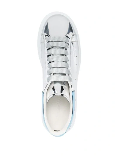 Shop Alexander Mcqueen Oversized Low-top Sneakers In Grey