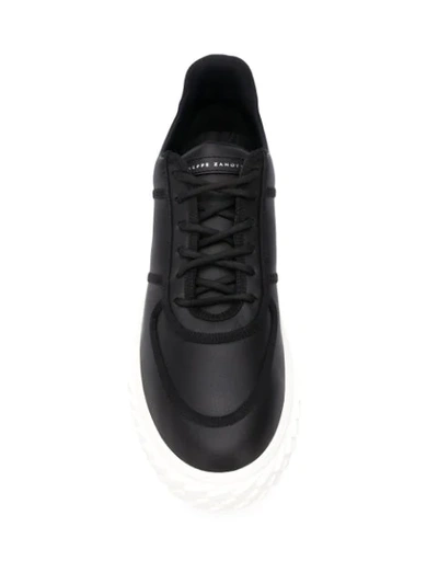 Shop Giuseppe Zanotti Low-top Sneakers In Black