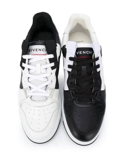Shop Givenchy Wing Asymmetric Low-top Sneakers In White