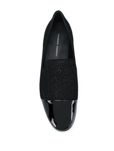 Shop Giuseppe Zanotti Lewis 30mm Loafers In Black