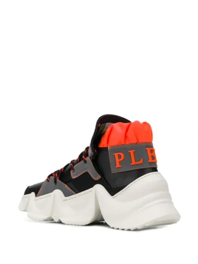 Shop Philipp Plein Runner Monster Low-top Sneakers In Black
