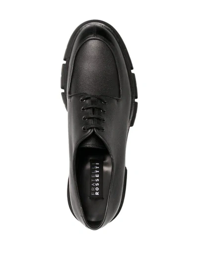 Shop Fratelli Rossetti Ridged-sole Lace Up Shoes In Black