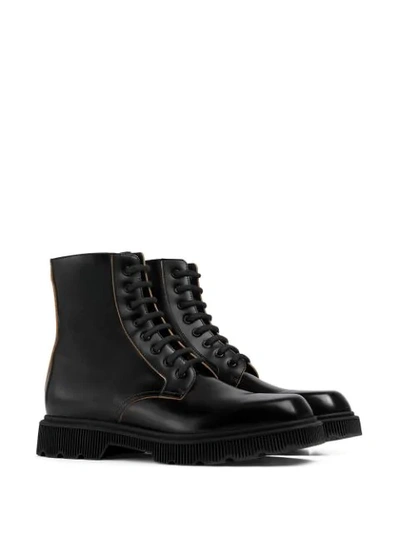 Shop Gucci Double G Combat Boots In Black