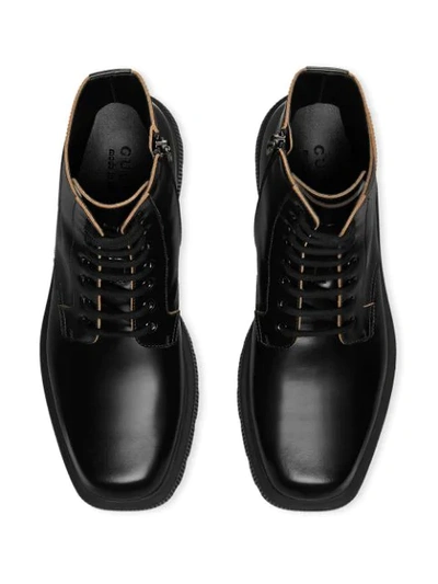 Shop Gucci Double G Combat Boots In Black