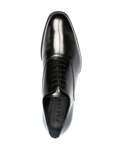 Shop Cesare Paciotti Leather Oxford Shoes In Black