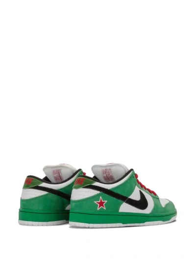 Shop Nike Sb Dunk Low Pro Sneakers In Green