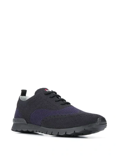 Shop Kiton Knit-upper Lace-up Sneakers In Blue