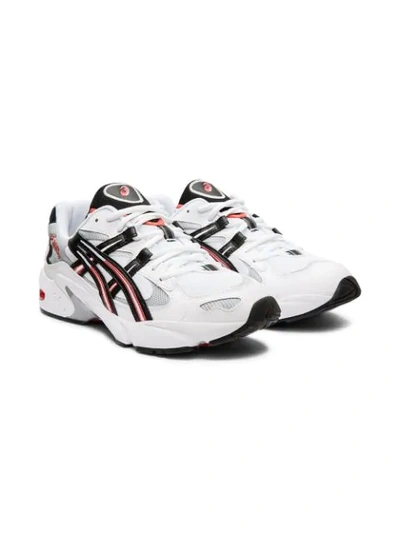 Shop Asics White, Black And Red Gel Kayano 5 Og Sneakers