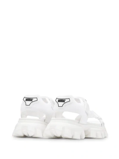 Shop Prada Cloudbust Thunder Sandals In White