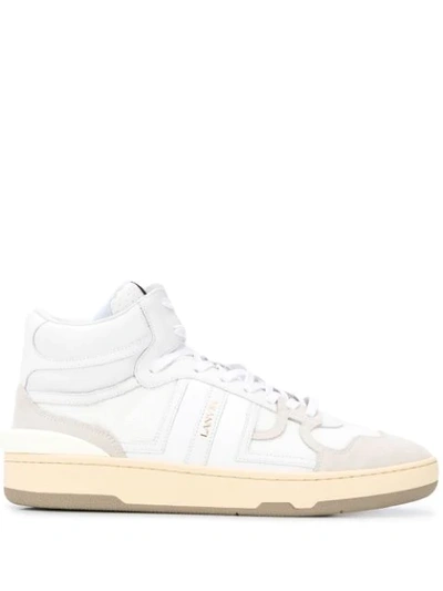 Shop Lanvin Clay High-top Sneakers In White