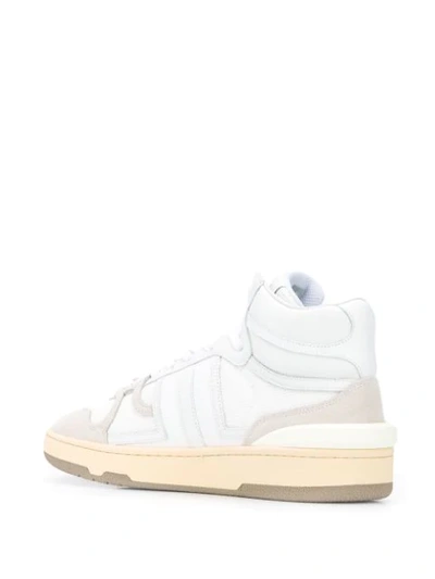 Shop Lanvin Clay High-top Sneakers In White