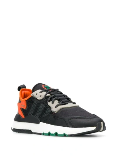 Shop Adidas Originals Nite Jogger Sneakers In Black