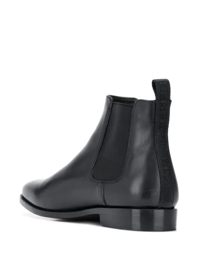 Shop Karl Lagerfeld Marte Leather Ankle Boots In Black