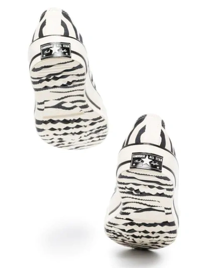 Shop Converse Zebra Low-top Sneakers In Black