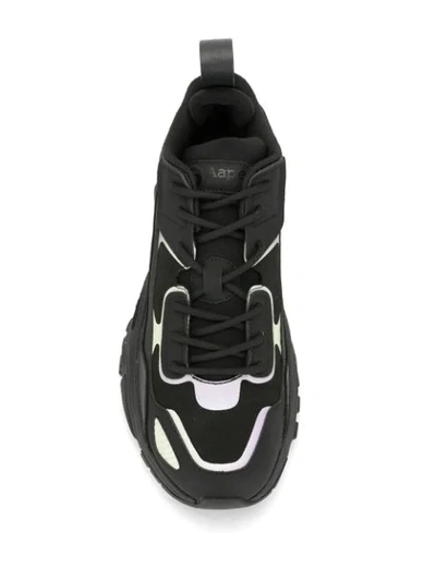 Shop Aape By A Bathing Ape Chunky Panelled Sneakers In Black