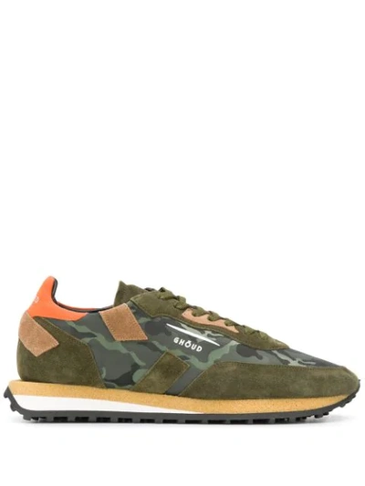 Shop Ghoud Camouflage-print Low-top Sneakers In Green