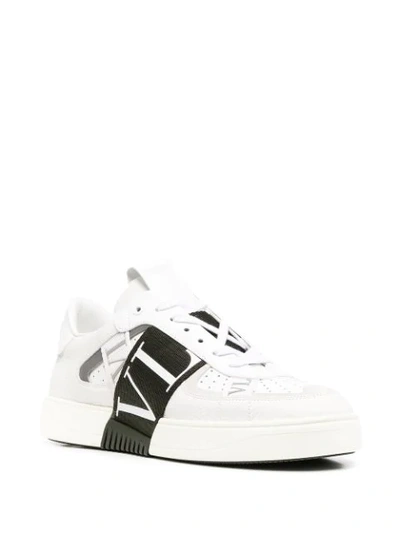 Shop Valentino Vl7n Low-top Sneakers In White