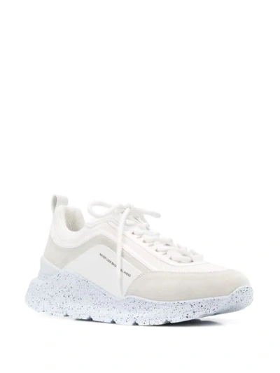 Shop Msgm Never Look Back Low-top Sneakers In 01