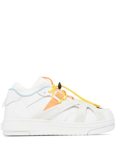 Shop Heron Preston Protection Logo Patch Sneakers In White