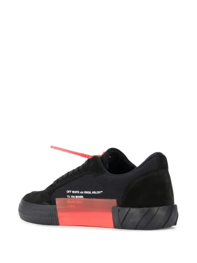 Shop Off-white Low Vulcanised Sneakers In Black