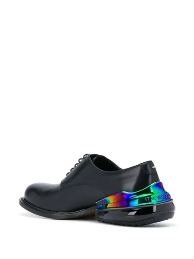 Shop Maison Margiela Lace-up Leather Shoes In Black