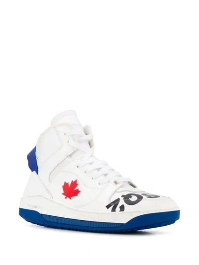 Shop Dsquared2 High-top Sneakers In White