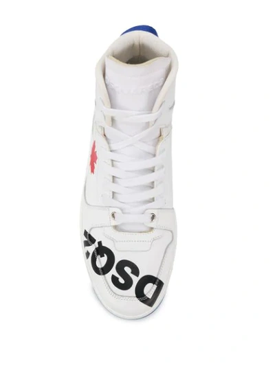 Shop Dsquared2 High-top Sneakers In White