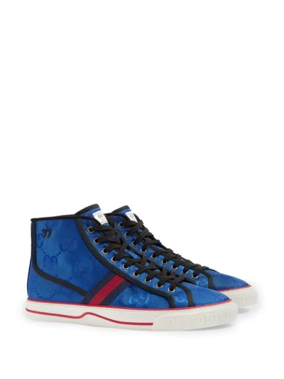 Shop Gucci Off The Grid Gg Tennis 1977 Sneakers In Blue