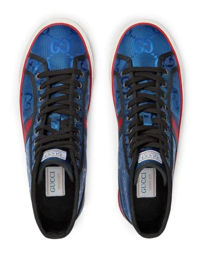 Shop Gucci Off The Grid Gg Tennis 1977 Sneakers In Blue