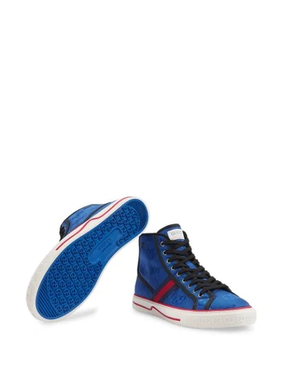 Shop Gucci Off The Grid Gg Tennis 1977 Sneakers In Blue