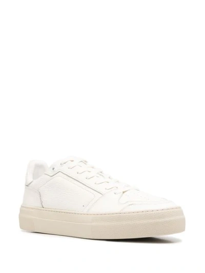 Shop Ami Alexandre Mattiussi Logo Low-top Sneakers In White