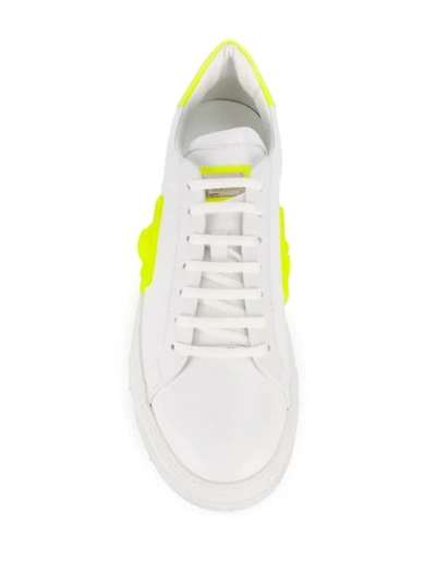 Shop Philipp Plein Phantom Kick$ Sneakers In White