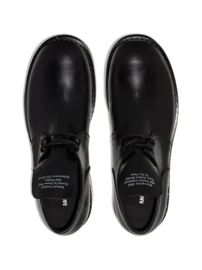 Shop Raf Simons Lace-up Derby Shoes In Black