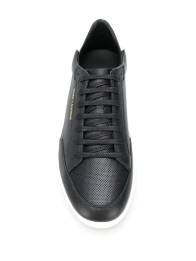 Shop Saint Laurent Court Classic Sl/10 Low-top Sneakers In Black
