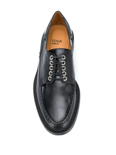 Shop Toga Virilis Lace-up Derby Shoes In Black