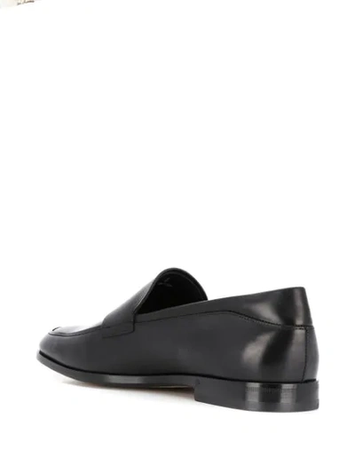 Shop Tod's Leather Loafers In Black