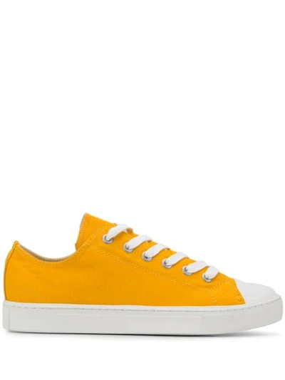 Shop Junya Watanabe Low-top Sneakers In Yellow