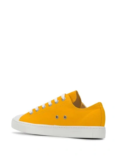 Shop Junya Watanabe Low-top Sneakers In Yellow