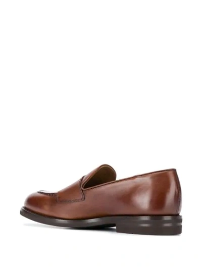 Shop Henderson Baracco Monk Strap Loafers In Brown